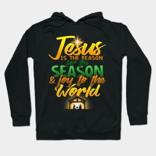 Jesus Is Reason For Season Joy To The World Christmas Hoodie